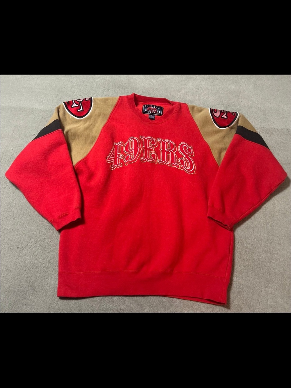 Vintage 1990s Galt Sand NFL San Francisco 49ers Embroidered Sweatshirt - Size L